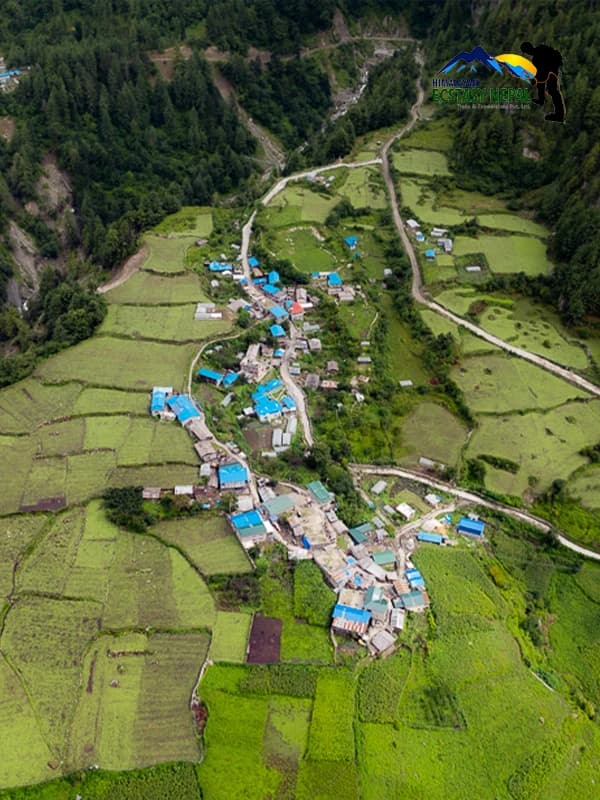 Manang village in the Annapurna Region