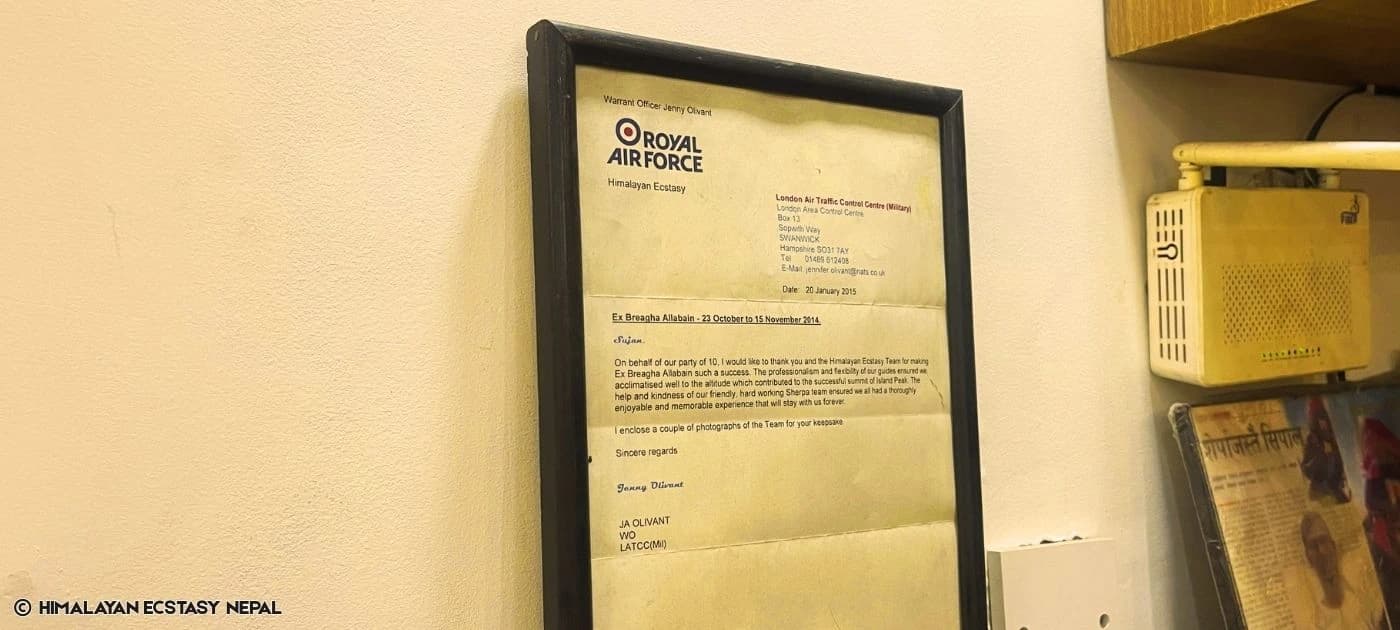 legal documents of himalayan ecstasy nepal