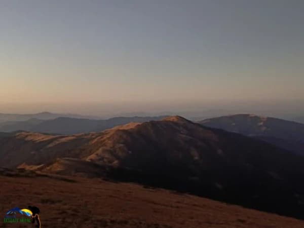 Mountain Ridges And Hills In Pikey Peak Trek