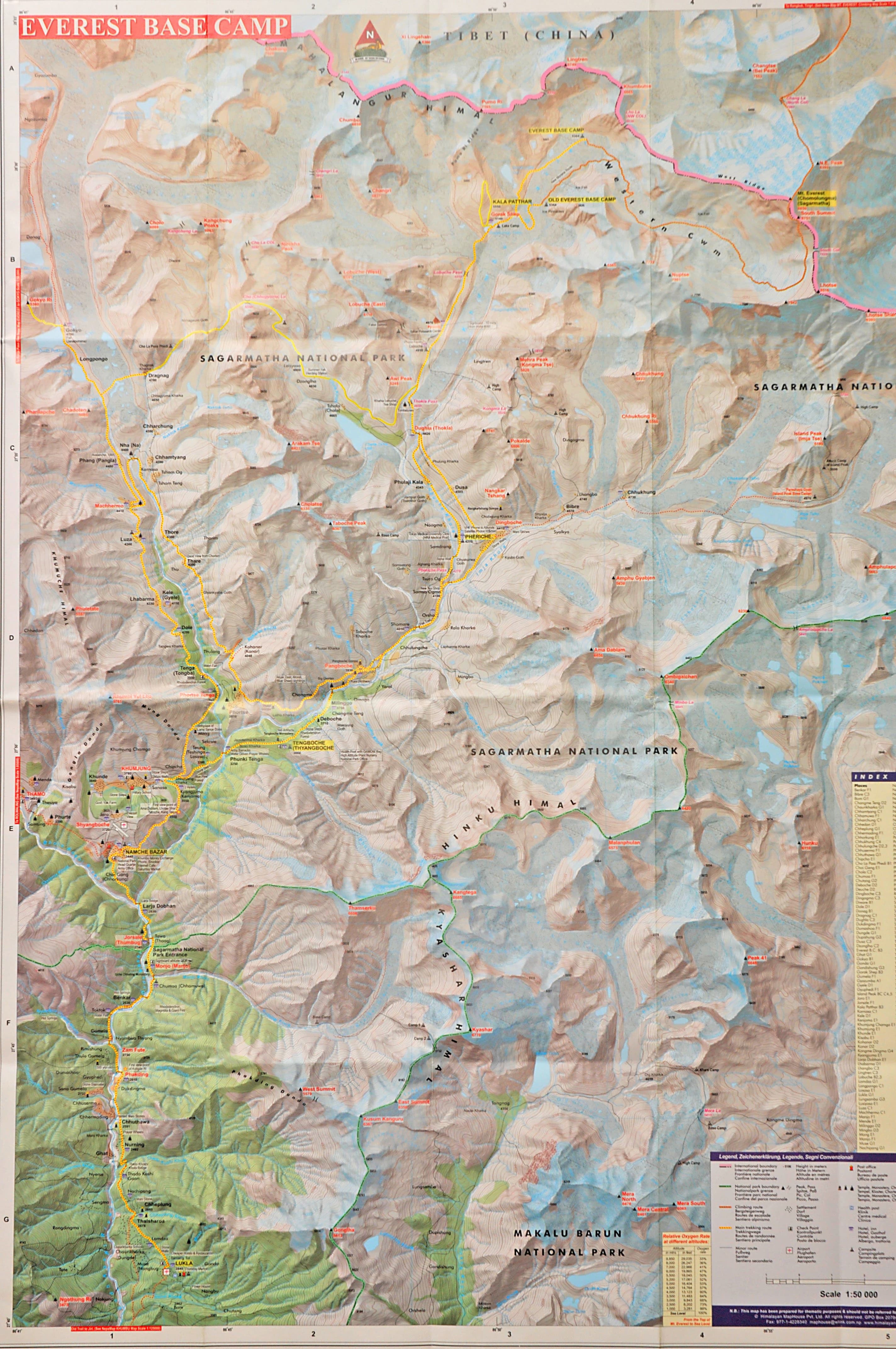 Everest Base Camp Trek Map